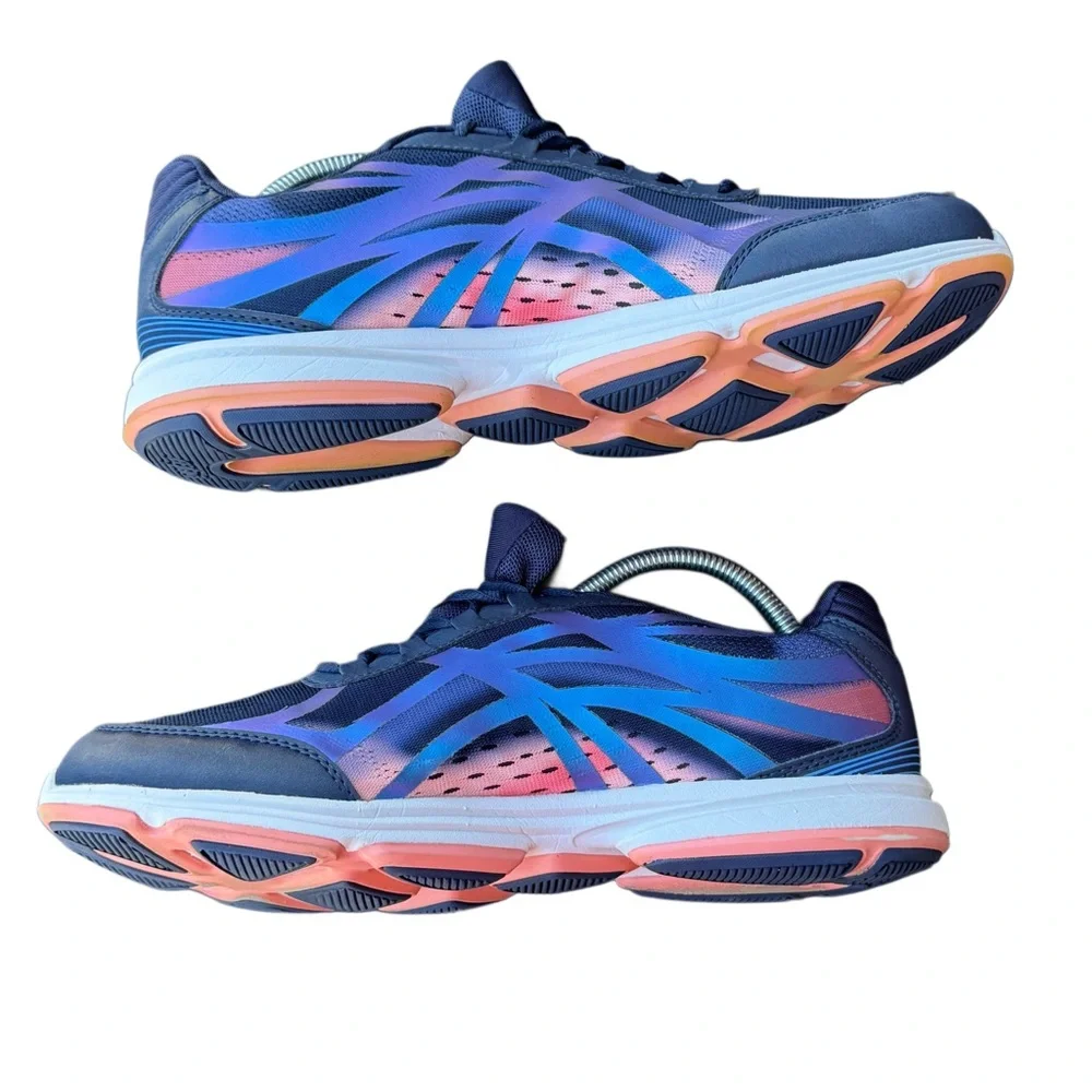 Ryka Devotion Plus 3 Walking Athletic Shoe Navy Blue Iridescent Overlay - Picture 9 of 16